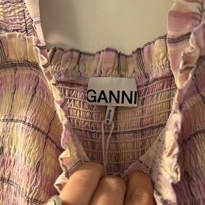 Ganni plaid nap dress